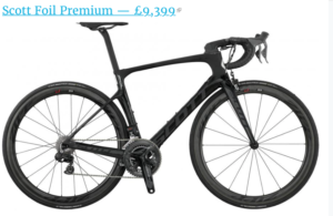 Expensive Bicycle Scott Foil Premium $11,719*